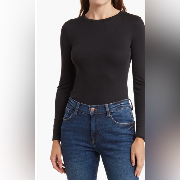 Elodie Ribbed Long Sleeve Bodysuit - Picture 1 of 6